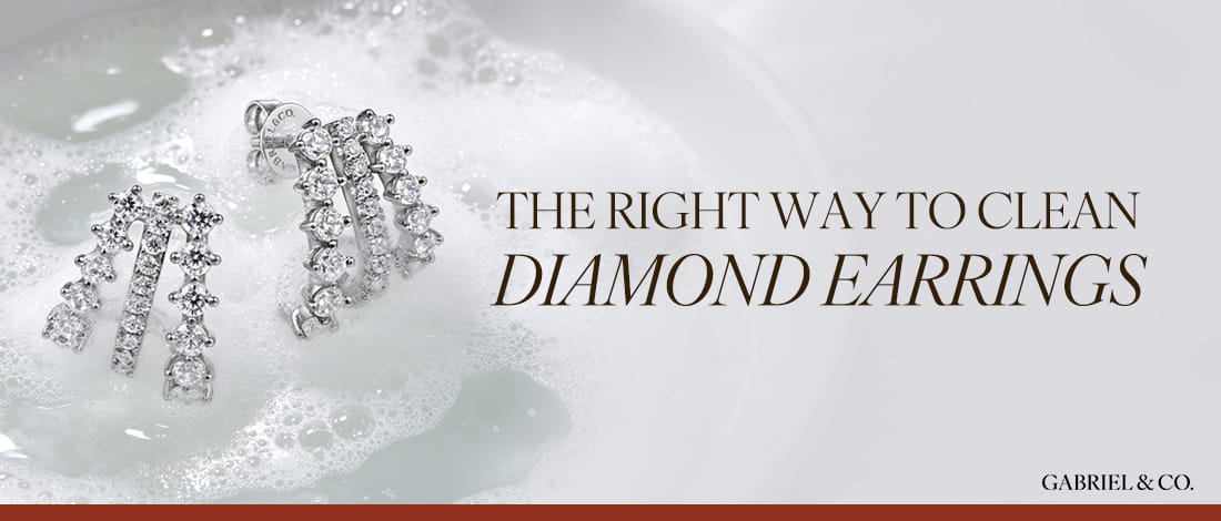 How to clean diamond earrings